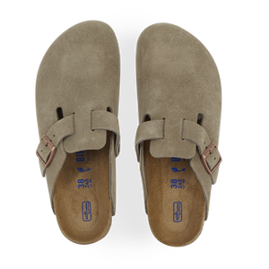 BIRKENSTOCK boston BOSTON SUEDE TAUPE GRIGIO DONNA