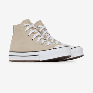 CONVERSE chuck taylor all star CHUCK TAYLOR ALL STAR EVA LIFT HI BEIGE/BLANC RAGAZZO