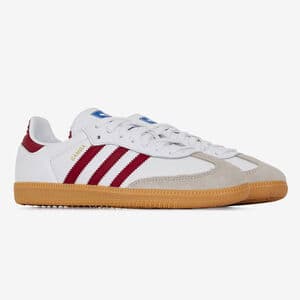 ADIDAS ORIGINALS samba SAMBA OG BLANC/BORDEAUX DONNA