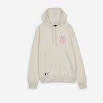 HOODIE NEW YORK YANKEES : BEIGE/ROSA