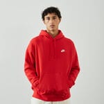 HOODIE CLUB SMALL LOGO : ROSSO