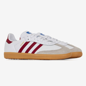 ADIDAS ORIGINALS samba SAMBA OG BIANCO/BORDEAUX UOMO