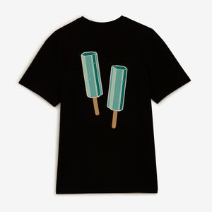 NARUTO TEE SHIRT JIRAYA ICE CREAM NOIR UOMO