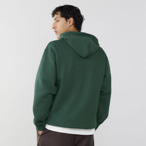 NEW BALANCE HOODIE SMALL LOGO VERT UOMO