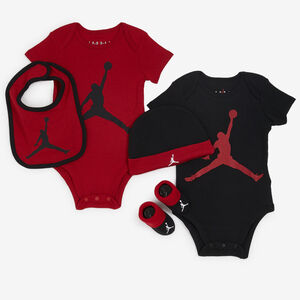 JORDAN 5 PC SET JORDAN CORE ROUGE NEONATO