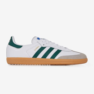 ADIDAS ORIGINALS samba SAMBA OG BIANCO/VERDE UOMO