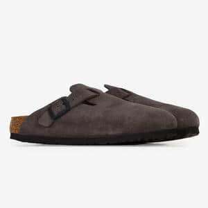 BIRKENSTOCK boston BOSTON SUEDE VELVET GRAY GRIGIO DONNA