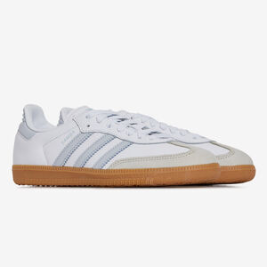 ADIDAS ORIGINALS samba SAMBA OG BIANCO/CELESTE DONNA