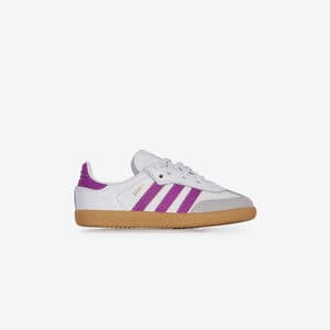 ADIDAS ORIGINALS samba SAMBA OG EL BIANCO/VIOLA NEONATO