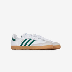 ADIDAS ORIGINALS samba SAMBA OG BIANCO/VERDE BAMBINO