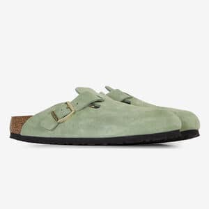 BIRKENSTOCK boston BOSTON SUEDE SFB GREEN TEA VERDE DONNA