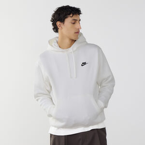 NIKE HOODIE CLUB SMALL LOGO BLANC UOMO