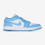 AIR JORDAN 1 LOW : BIANCO/BLU