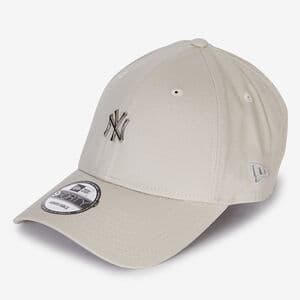 NEW ERA 9FORTY NY SMALL METALLIC LOGO BEIGE UOMO