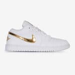 AIR JORDAN 1 LOW SE : BIANCO/DORATO