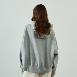 NIKE HOODIE PHOENIX OVERSIZED GRIS DONNA