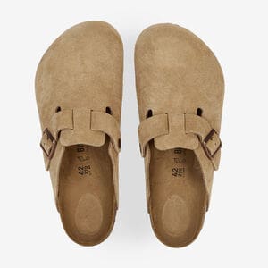 BIRKENSTOCK boston BOSTON LATTE CREAM BEIGE/NERO UOMO