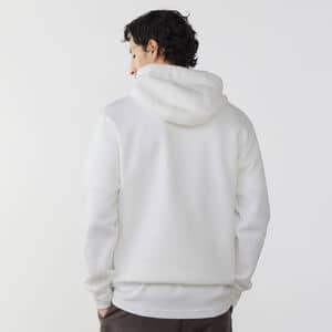 NIKE HOODIE CLUB SMALL LOGO BLANC UOMO