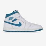 AIR JORDAN 1 MID SE : BIANCO/BLU