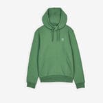 HOODIE ESSENTIAL TREFOIL : VERDE/BIANCO