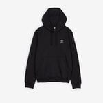 HOODIE ESSENTIAL TREFOIL : NERO/BIANCO