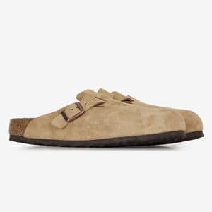 BIRKENSTOCK boston BOSTON LATTE CREAM BEIGE/NERO UOMO