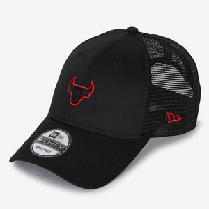 NEW ERA 9FORTY TRUCKER BULLS OUTLINE LOGO NERO/ROSSO UOMO