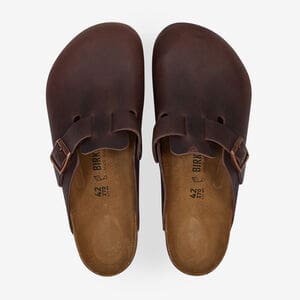 BIRKENSTOCK boston BOSTON LEATHER HABANA MARRONE UOMO