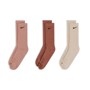 NIKE CALZINI X3 CREW SOLID COLOR ASSORTITI MARRON UNISEX