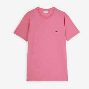 LACOSTE TEE SHIRT CLASSIC SMALL LOGO ROSA UOMO