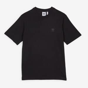 ADIDAS ORIGINALS TEE SHIRT GLOSSY TREFOIL LOGO NERO UOMO