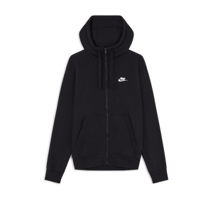 NIKE JACKET HOODIE CLUB FULLZIP NERO UOMO