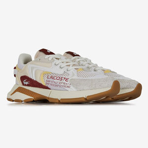 LACOSTE l00 L003 NEO BEIGE/ROUGE DONNA