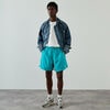 SHORT CLUB WOVEN FLOW TURQUOISE (Voir l'image 3/5)