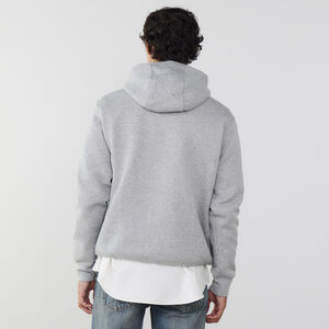 NIKE HOODIE CLUB SMALL LOGO GRIS UOMO