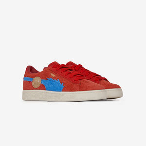 PUMA suede SUEDE ONE PIECE ROSSO/BLU BAMBINO