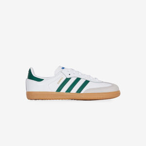 ADIDAS ORIGINALS samba SAMBA OG BIANCO/VERDE BAMBINO