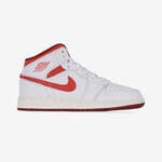 AIR JORDAN 1 MID : BLANC/ROUGE