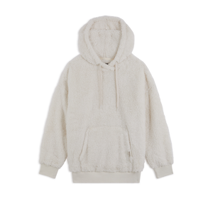 UGG HOODIE LOYRA ALL OVER SHERPA ECRU DONNA