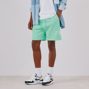 JORDAN SHORT FLEECE ESSENTIAL HBR VERDE/BIANCO UOMO