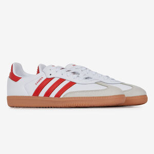 ADIDAS ORIGINALS samba SAMBA OG BIANCO/ROSSO UOMO