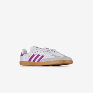 ADIDAS ORIGINALS samba SAMBA OG EL BIANCO/VIOLA NEONATO