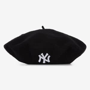 NEW ERA BERET WOOL WOMEN NY NERO/BIANCO UOMO