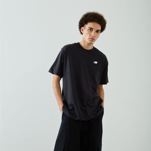 NEW BALANCE TEE SHIRT SMALL LOGO ESSENTIALS NERO UOMO