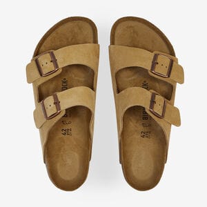 BIRKENSTOCK arizona ARIZONA SUEDE LATTE CREAM BEIGE/NERO UOMO