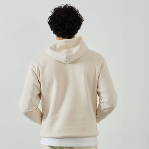 NEW BALANCE HOODIE SMALL LOGO BEIGE UOMO