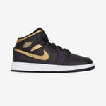 AIR JORDAN 1 MID : NERO/DORATO