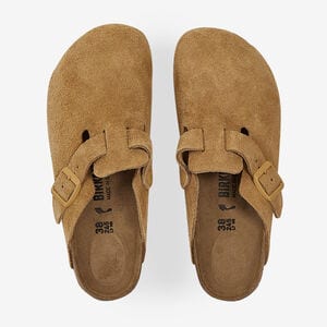 BIRKENSTOCK boston BOSTON SUEDE LATTE CREAM BEIGE DONNA