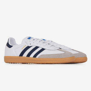 ADIDAS ORIGINALS samba SAMBA OG BIANCO/BLU SCURO UOMO