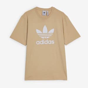 ADIDAS ORIGINALS TEE SHIRT TREFOIL ADICOLOR BEIGE/BIANCO UOMO